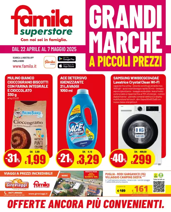 Volantino Famila Superstore a Cologno Monzese | Grandi marche | 22/4/2025 - 7/5/2025