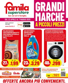 Volantino Famila Superstore | Grandi marche | 22/4/2025 - 7/5/2025
