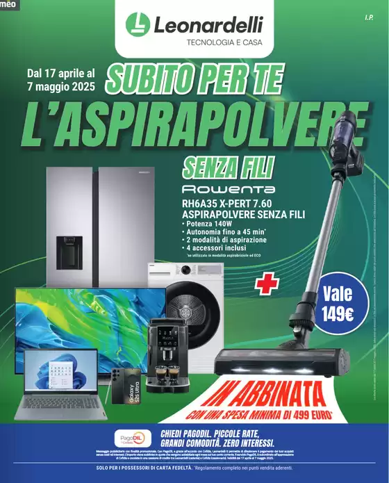 Volantino Leonardelli a Rovereto | Subito per te L'aspirapolvere | 17/4/2025 - 7/5/2025