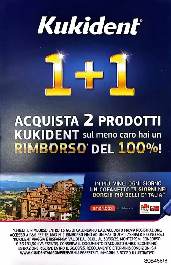 Volantino Farmacia Saggio a Gioiosa Marea | Kukident 1+1 | 1/1/2025 - 30/6/2025