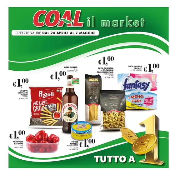Volantino Coal a Macerata | Tutto a 1€ | 24/4/2025 - 7/5/2025