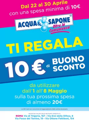 Volantino Acqua & Sapone a Roma | Dal 22 al 30 aprile | 22/4/2025 - 30/4/2025
