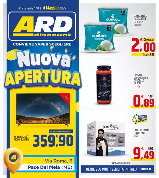 Volantino ARD Discount a Pace del Mela | Moltiplica il risparmio | 22/4/2025 - 4/5/2025