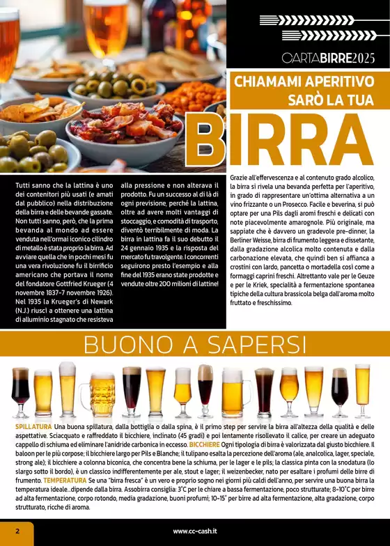 Volantino C+C a Vercelli | CARTA BIRRE 2025 | 22/4/2025 - 18/5/2025
