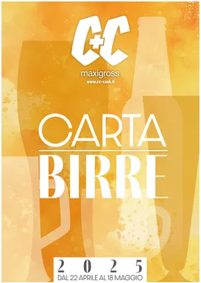 Volantino C+C | CARTA BIRRE 2025 | 22/4/2025 - 18/5/2025