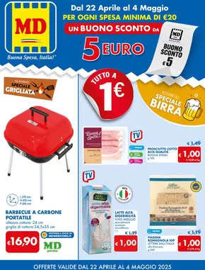 Offerte di Discount a Gallarate | Tutto 1€ in MD | 22/4/2025 - 4/5/2025