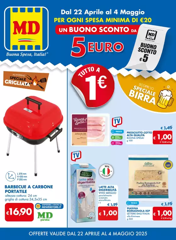 Volantino MD a Rieti | Tutto 1€ | 22/4/2025 - 4/5/2025
