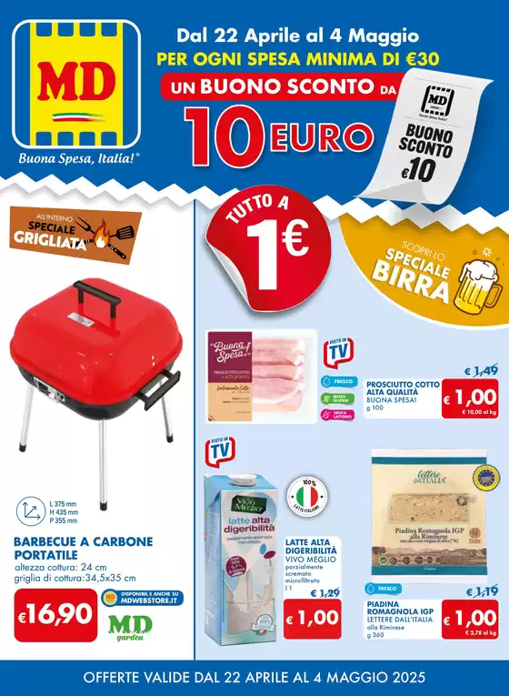 Volantino MD a Castelfranco di Sotto | Tutto 1€ | 22/4/2025 - 4/5/2025