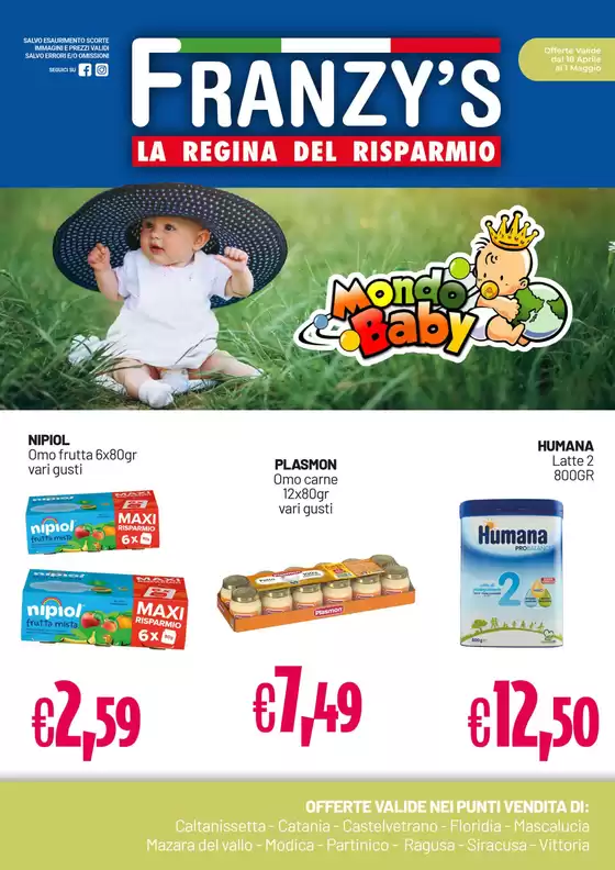 Volantino Franzy's a Modica | La regina del risparmio | 18/4/2025 - 1/5/2025