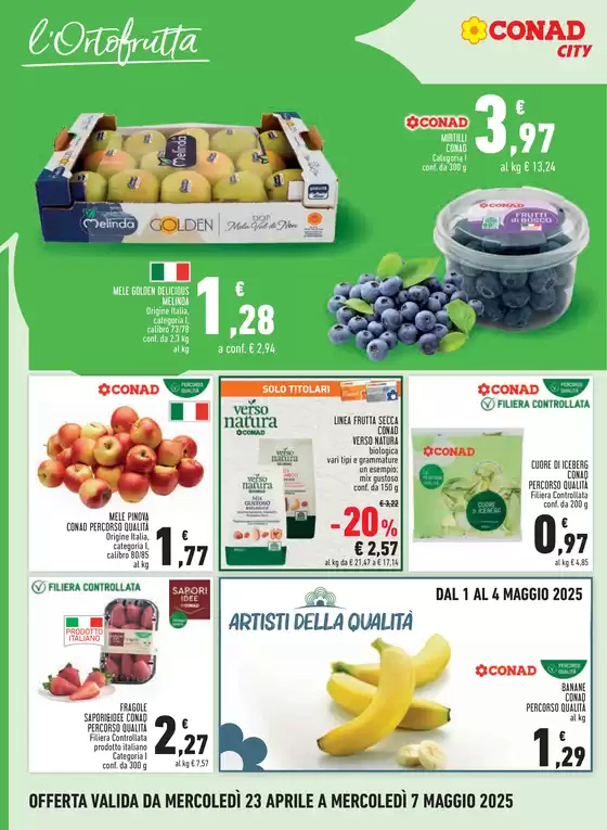 Volantino Conad City a Bologna | Taglio netto | 23/4/2025 - 7/5/2025
