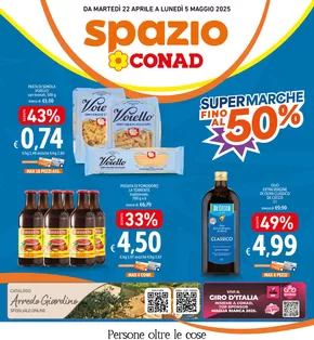 Volantino Spazio Conad a Roma | Super Marche fino al 50% | 22/4/2025 - 5/5/2025