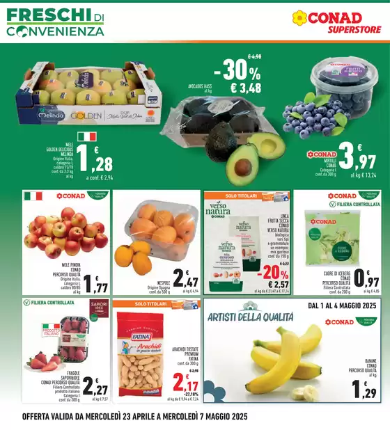 Volantino Conad Superstore a Pietrasanta | Freschi di convenienza | 23/4/2025 - 7/5/2025