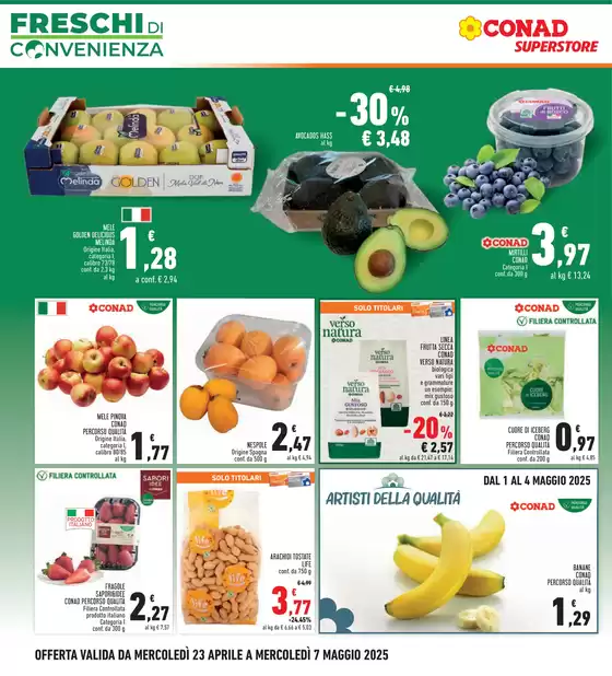 Volantino Conad Superstore a Savona | Freschi di convenienza | 23/4/2025 - 7/5/2025