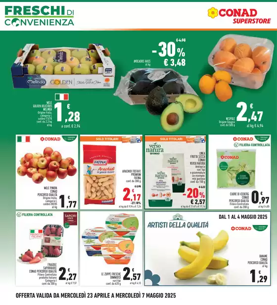 Volantino Conad Superstore a Sassari | Freschi di convenienza | 23/4/2025 - 7/5/2025
