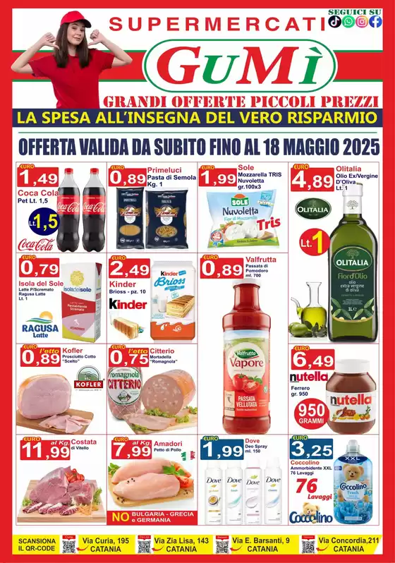 Volantino GuMì Supermercati a Catania | La spesa all'insegna del vero risparmio | 18/4/2025 - 18/5/2025