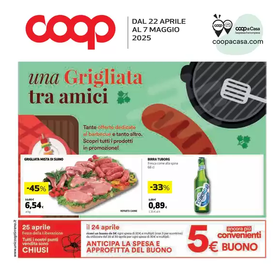 Volantino Coop | Una Grigliata tra amici | 22/4/2025 - 7/5/2025