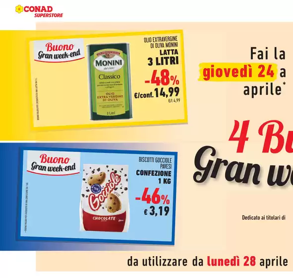 Volantino Conad Superstore a Casalpusterlengo | Freschi di convenienza | 23/4/2025 - 6/5/2025