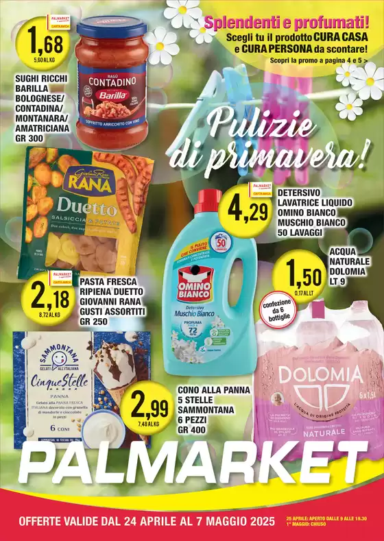Volantino Palmarket | Pulizie di primavera | 24/4/2025 - 7/5/2025