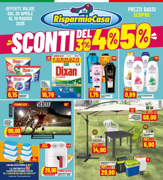 Volantino Risparmio Casa | Sconti del 30% 40% 50% | 26/4/2025 - 10/5/2025