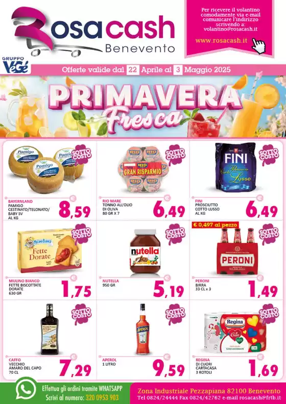 Volantino Rosa Cash a Benevento | PRIMAVERA FRESCA | 22/4/2025 - 3/5/2025