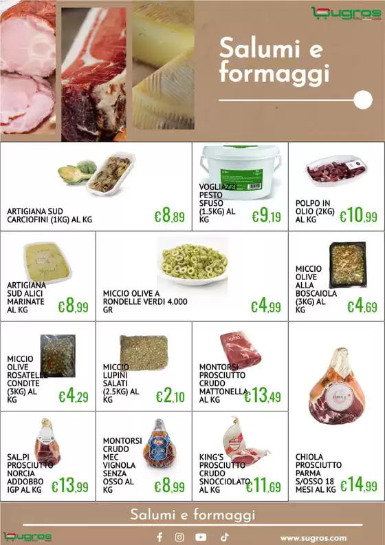 Volantino SuGros a Napoli | I sapori d'italia oltre i confini | 20/4/2025 - 10/5/2025