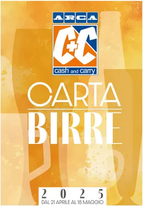 Volantino C+C a Rimini | Carta birre 2025 | 22/4/2025 - 18/5/2025
