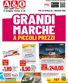 Volantino A&O a Legnago | GRANDI MARCHE A PICCOLI PREZZI | 22/4/2025 - 7/5/2025
