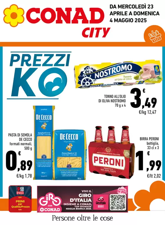 Volantino Conad City a Potenza Picena | PREZZI KO | 23/4/2025 - 4/5/2025