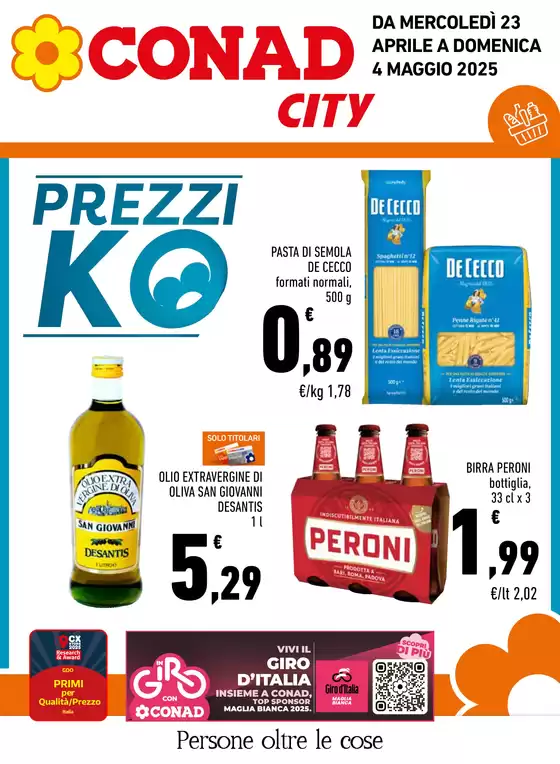 Volantino Conad City a Cerignola | PREZZI KO | 23/4/2025 - 4/5/2025