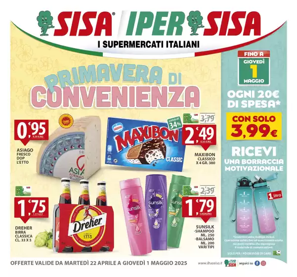 Volantino Sisa a Bisceglie | Primavera di convenienza | 22/4/2025 - 1/5/2025