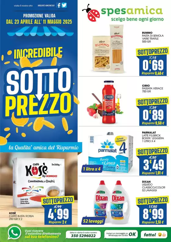 Volantino Spesamica a Palinuro | Sottoprezzo | 23/4/2025 - 11/5/2025