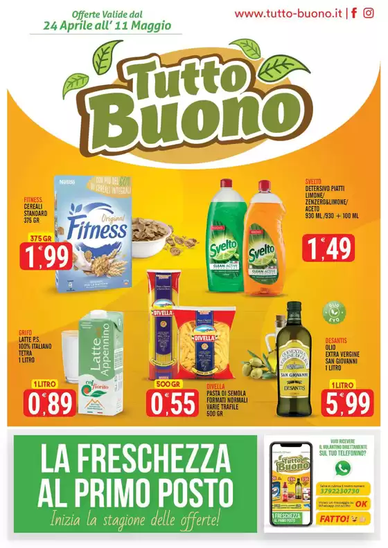 Volantino Tutto Buono a Centola | La freschezza al primo posto | 24/4/2025 - 11/5/2025