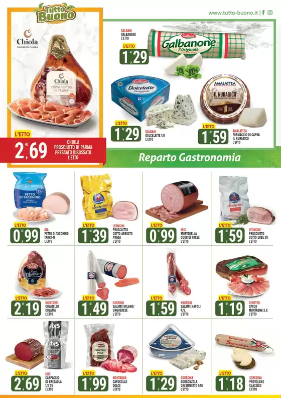 Volantino Tutto Buono a Centola | La freschezza al primo posto | 24/4/2025 - 11/5/2025