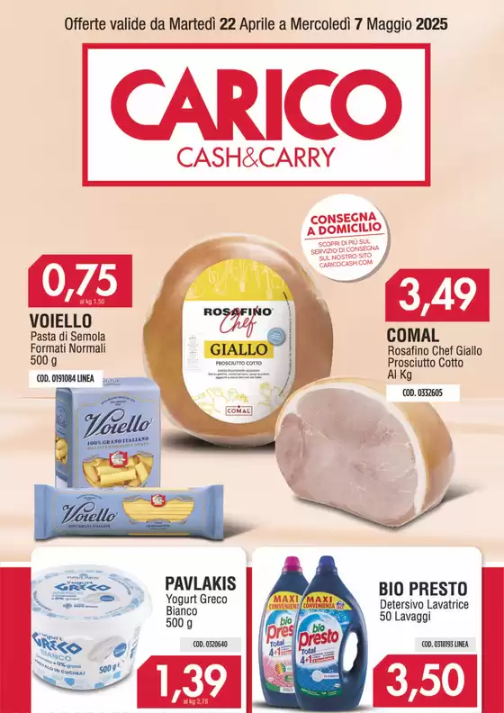 Volantino Carico Cash & Carry a Pomigliano d'Arco | Offerte Carico Cash & Carry | 22/4/2025 - 7/5/2025