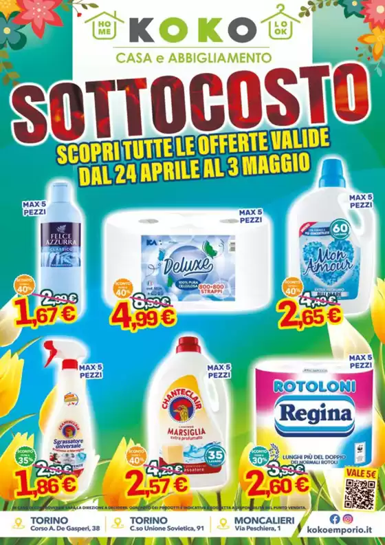 Volantino KOKO Emporio a Moncalieri | Sottocosto | 24/4/2025 - 3/5/2025