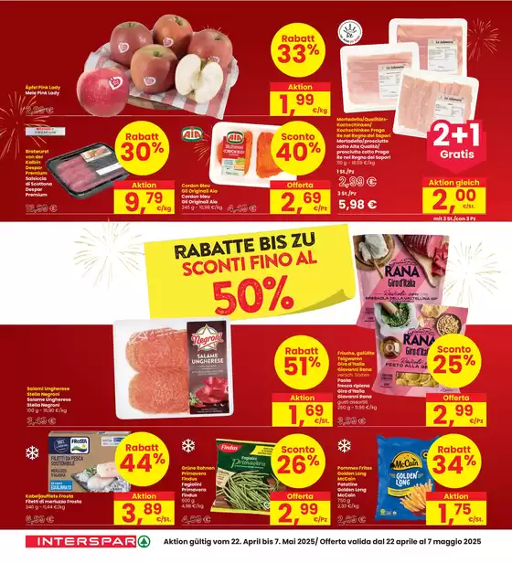 Volantino Interspar a Merano | Sconti fino al 50% | 22/4/2025 - 7/5/2025