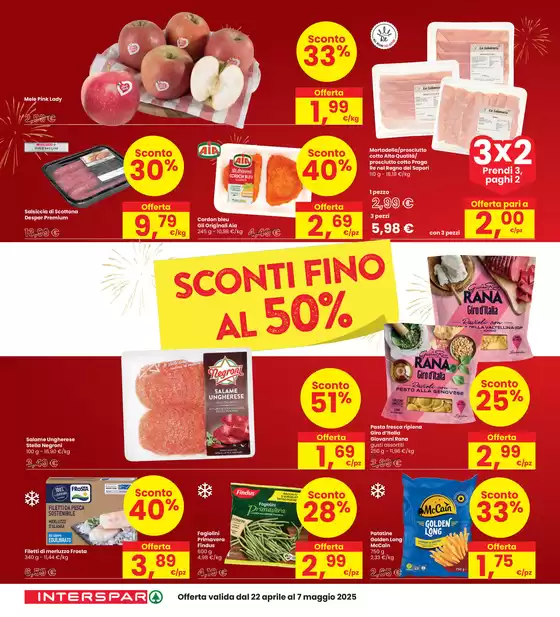 Volantino Interspar a Montecchio Maggiore | Sconti fino al 50% | 22/4/2025 - 7/5/2025