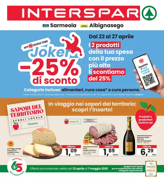 Volantino Interspar a Sarmeola | Sconti fino al 50% | 22/4/2025 - 7/5/2025