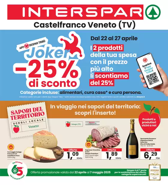 Volantino Interspar a Castelfranco Veneto | Sconti fino al 50% | 22/4/2025 - 7/5/2025