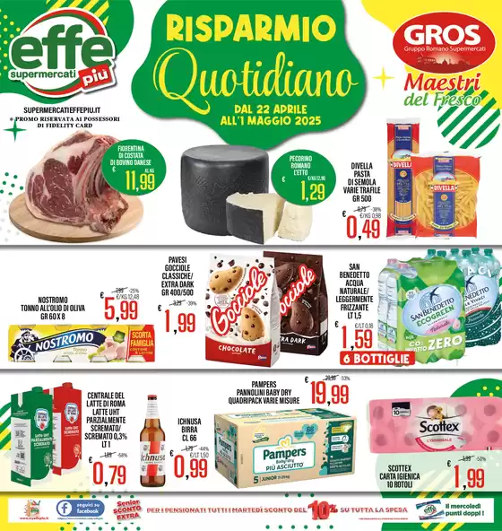 Volantino Effepiù a Ostia | Risparmio quotidiano | 22/4/2025 - 1/5/2025