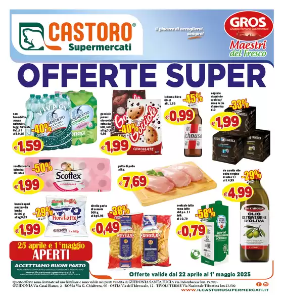 Volantino Il Castoro a Guidonia Montecelio | Offerte super | 22/4/2025 - 1/5/2025