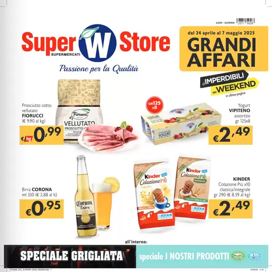 Volantino Super W a Borgo Valbelluna | Grandi affari | 24/4/2025 - 7/5/2025