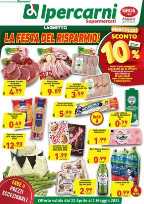 Volantino Ipercarni a Fonte Nuova | La Festa del Risparmio! | 22/4/2025 - 1/5/2025