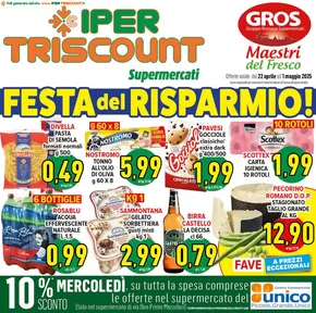 Volantino Iper Triscount a Roma | Festa del risparmio! | 22/4/2025 - 1/5/2025
