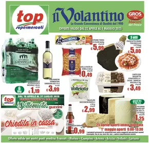 Volantino Top Supermercati a Artena | Offerte valide dal 22 aprile al 1 maggio 2025 | 22/4/2025 - 1/5/2025