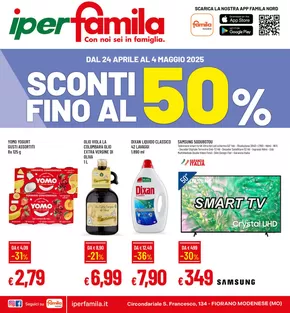 Volantino Iperfamila a Fiorano Modenese | Sconti fino al 50% | 24/4/2025 - 4/5/2025