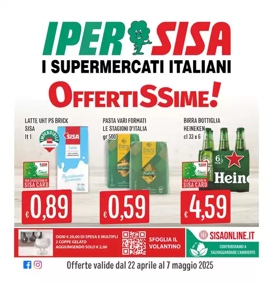 Volantino IperSisa | Offertissime! | 22/4/2025 - 7/5/2025