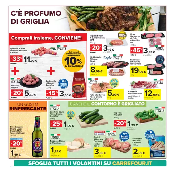 Volantino Carrefour Ipermercati a Roma | Sconti alla griglia | 22/4/2025 - 4/5/2025