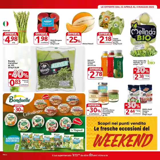 Volantino Carrefour Market a Siena | Sconti fino al 50% | 22/4/2025 - 4/5/2025