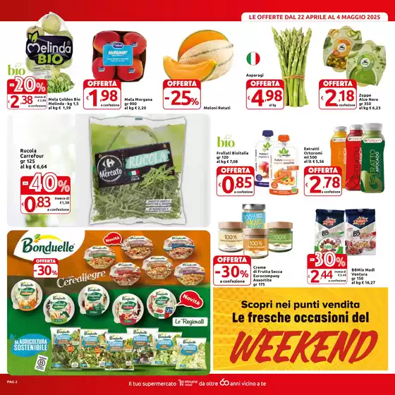Volantino Carrefour Market Superstore a Subbiano | Sconti fino al 50% | 22/4/2025 - 4/5/2025
